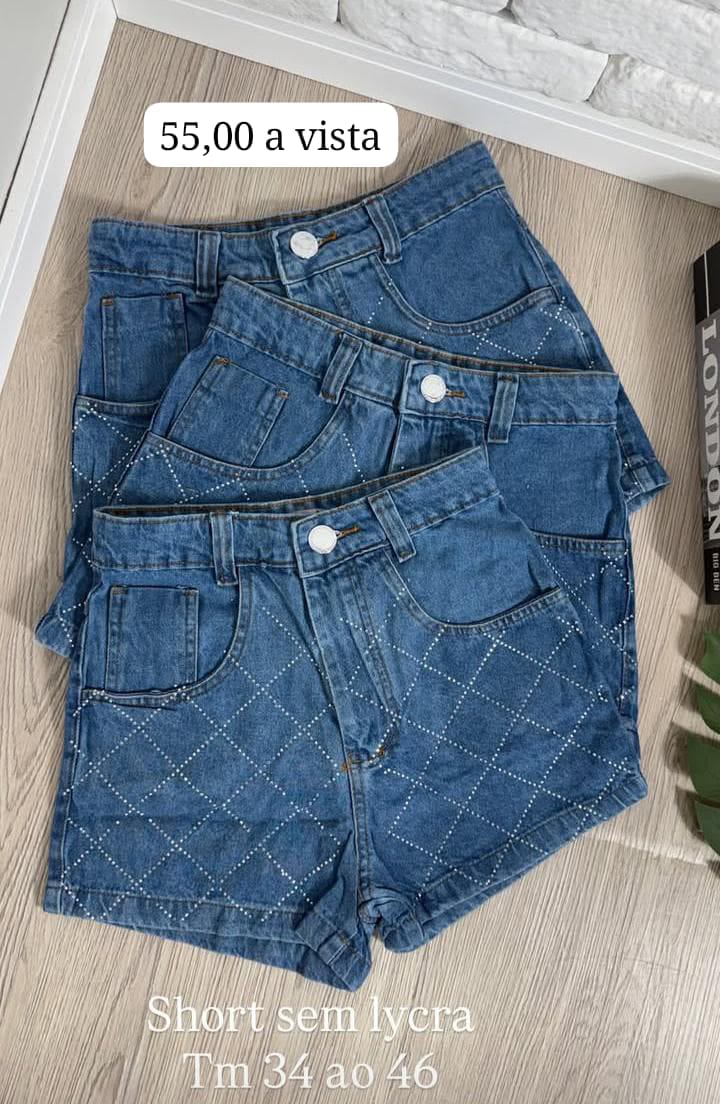 Short Jeans Feminino Casual