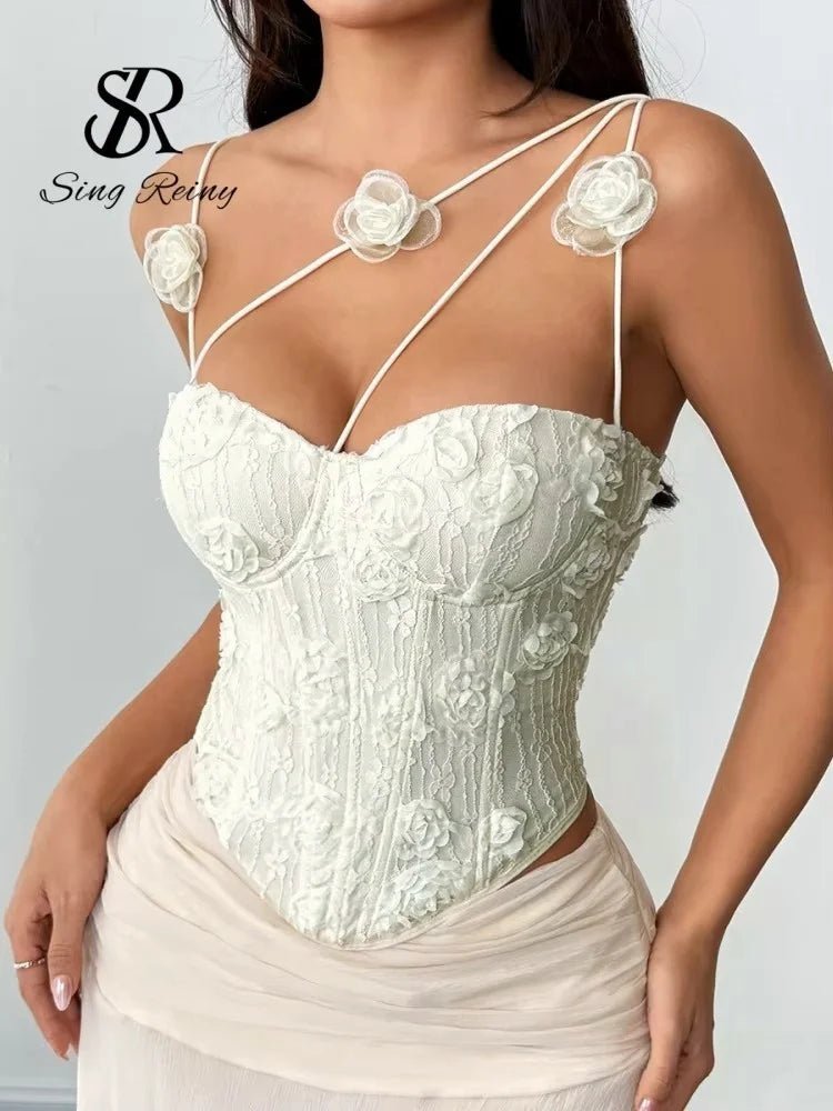 Regata Feminina com Estilo Corset - Belle Lily